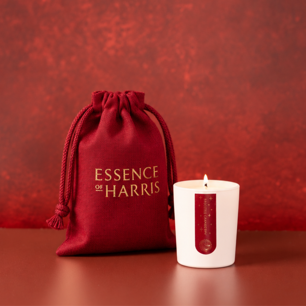Frosted Cranberry Votive Candle