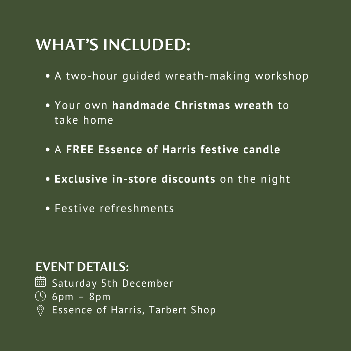 Festive Wreath Making Workshop