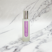 Essence of Harris black pomegranate and plum room mist in frosted glass bottle 
