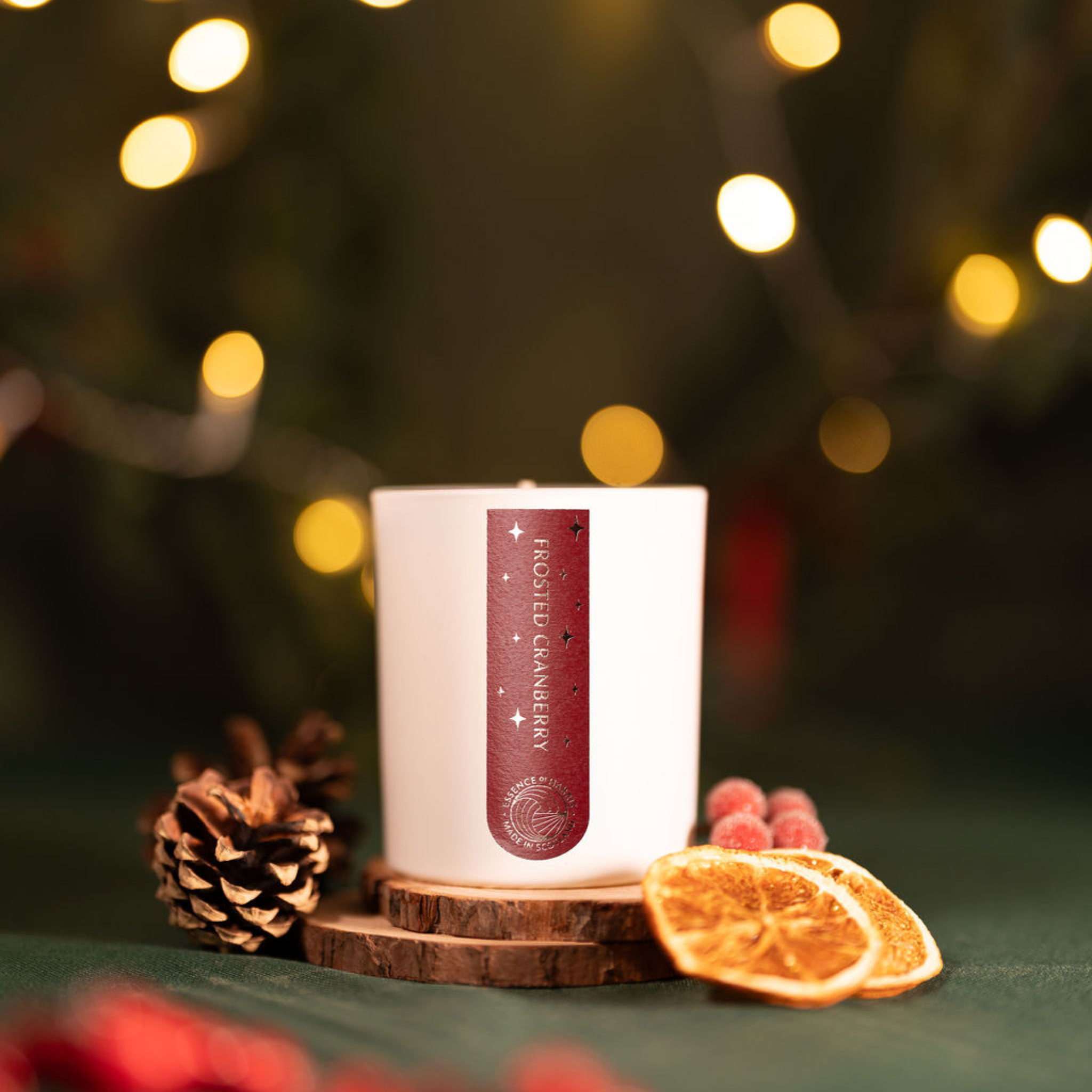 Frosted Cranberry Candle