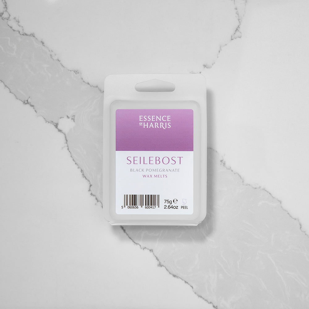 Essence of Harris Seilebost black pomegranate and plum wax melt bar